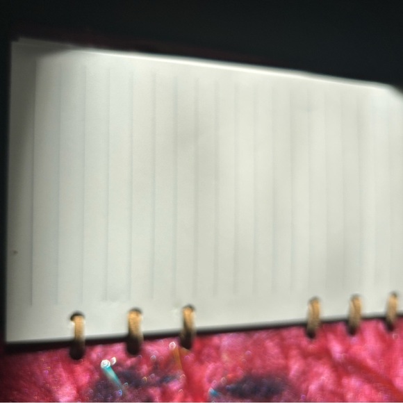 New red resin book of shadows- embedded feathers-add the ink set - Picture 6 of 13